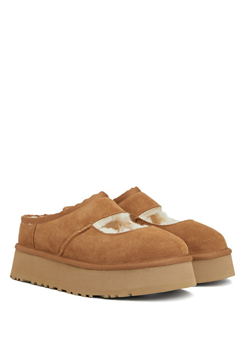 Bea Mary Jane Taba Kadın Deri Terlik - Görsel 3