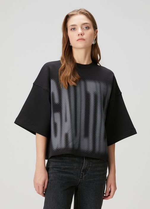 Jean Paul GAULTIER Tシャツ Jean Paul Gaultier - Siyah Gri T-shirt - Siyah-Gri