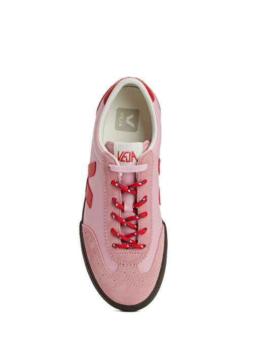 Volley O.T. Kırmızı Pembe Kadın Deri Sneaker - Görsel 5
