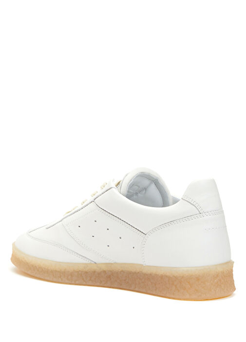 X MM6 Beyaz Kadın Deri Sneaker - Görsel 4