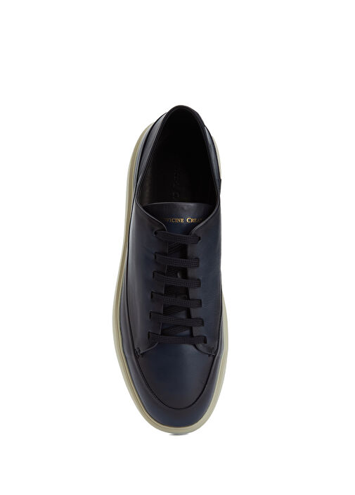Lacivert Erkek Deri Sneaker - Görsel 5