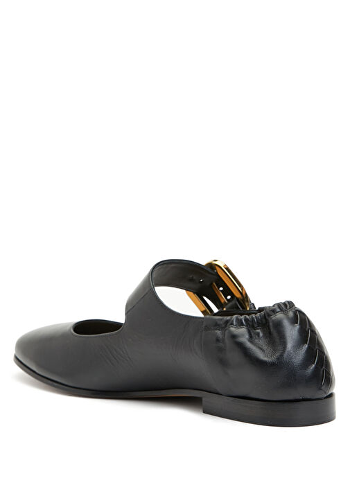 Siyah Deri Babet - Görsel 4