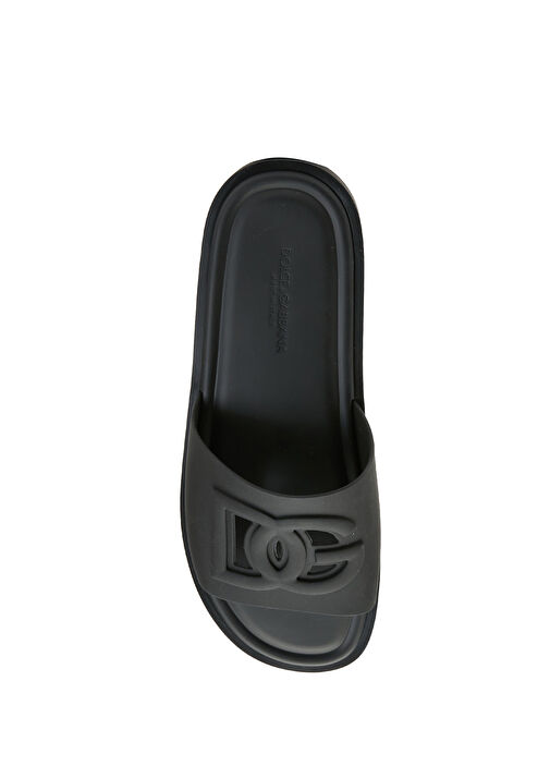 Siyah Logolu Erkek Terlik - Görsel 5