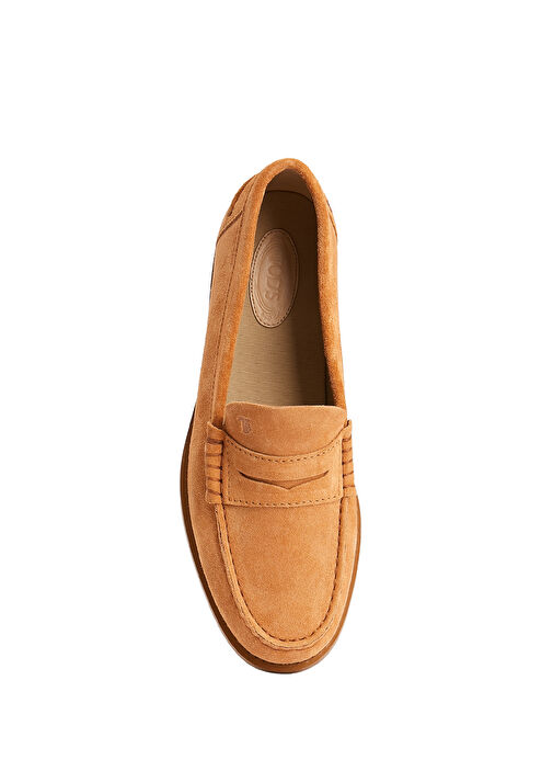 Kahverengi Kadın Süet Loafer - Görsel 5