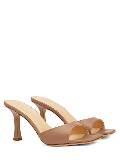 Bej Kadın Deri Terlik - Görsel 3