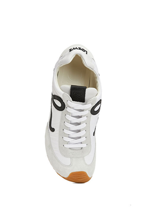 Flow Runner Siyah Beyaz Erkek Deri Sneaker - Görsel 5