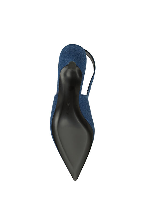 Lacivert Denim Topuklu Ayakkabı - Görsel 11