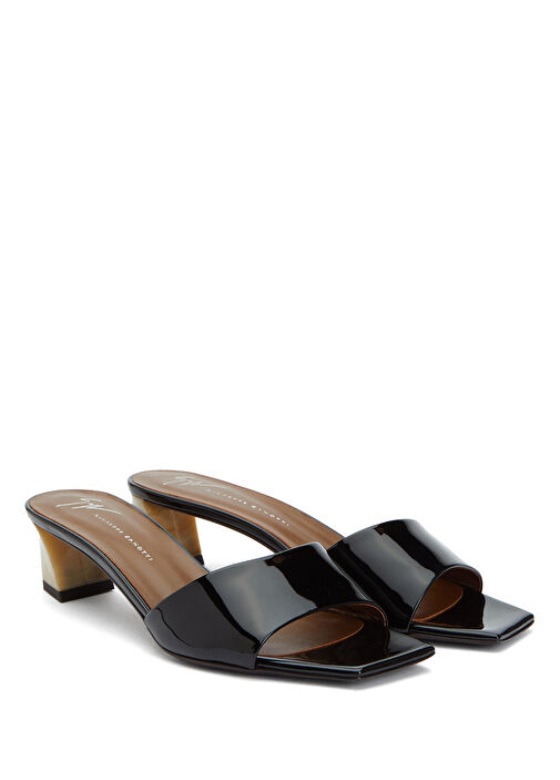 Siyah Kadın Deri Terlik - Görsel 3