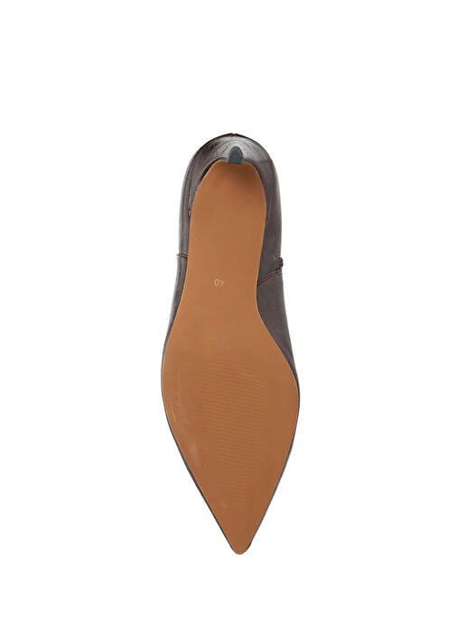 Bordo Kroko Desenli Çizme - Görsel 6