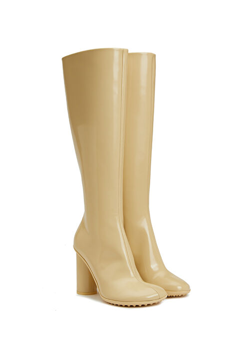 Atomic Bej Kadın Deri Çizme - Görsel 3