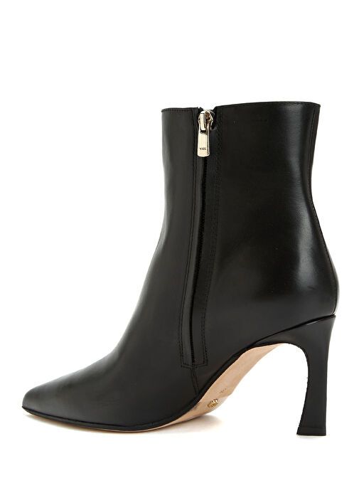 Siyah Aksesuar Detaylı Kadın Deri Bot - Görsel 4
