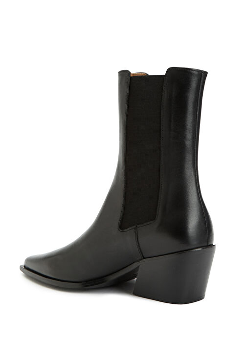 Sandra Siyah Kadın Deri Bot - Görsel 4
