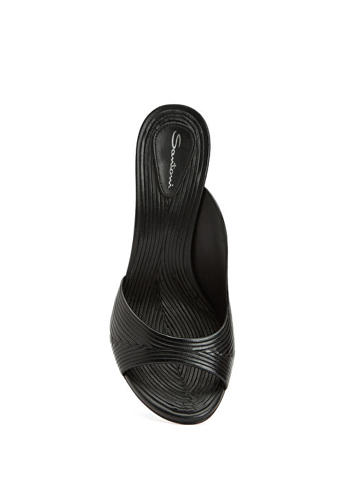 Siyah Kadın Deri Terlik - Görsel 5