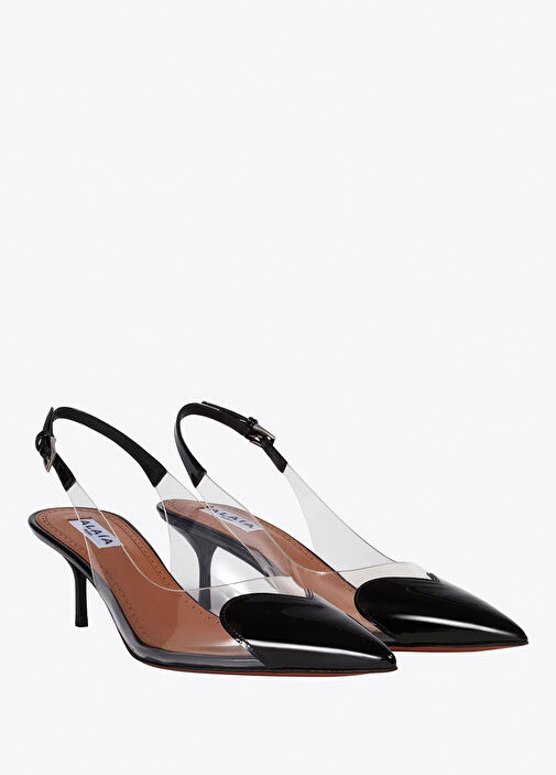 Ala A Ala A Heart Siyah Deri Topuklu Ayakkabı Basketbol Ayakkabıları | Beymen Siyah - 3. görsel