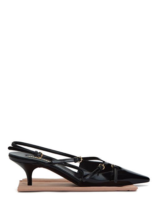 Beymen Reborn Beymen Reborn Siyah Miu Miu Topuklu Ayakkabı Beymen'de! Siyah - 7. görsel