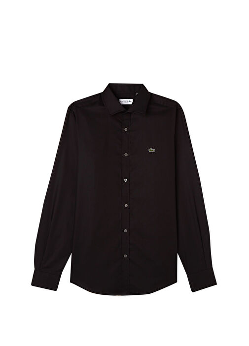 Siyah-39S Lacoste Siyah-39S Men Slim Fit Black Men's Shirt 1456198 | Beymen