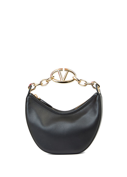 Valentino Garavani - Small Vlogo Black Women Leather
