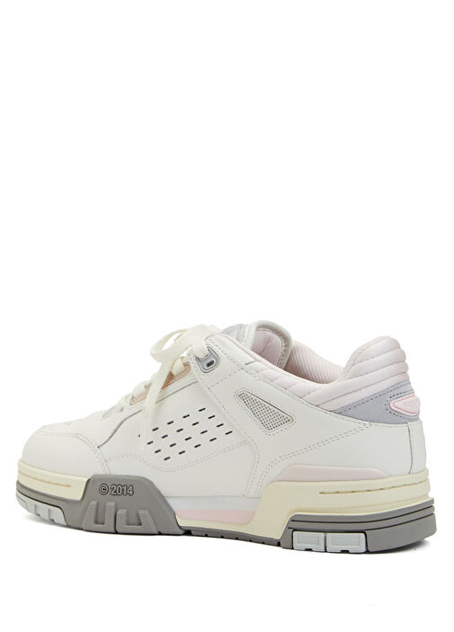 Onyx Pembe Beyaz Kadın Deri Sneaker - Görsel 4