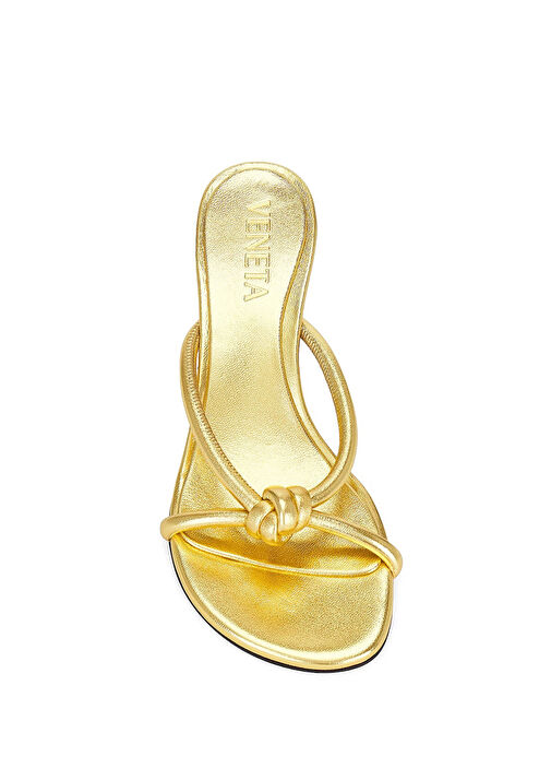 Gold Kadın Deri Terlik - Görsel 5