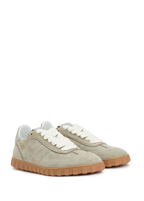 Bej Erkek Deri Sneaker - Görsel 3
