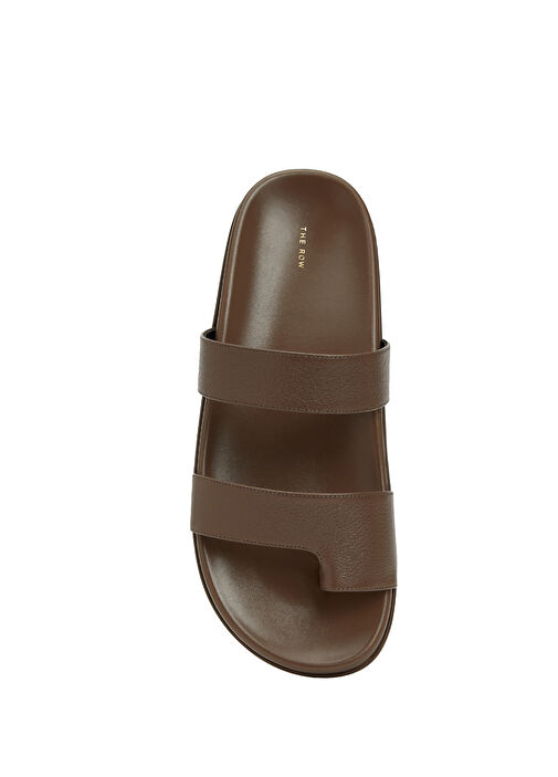 Kahverengi Kadın Deri Terlik - Görsel 5