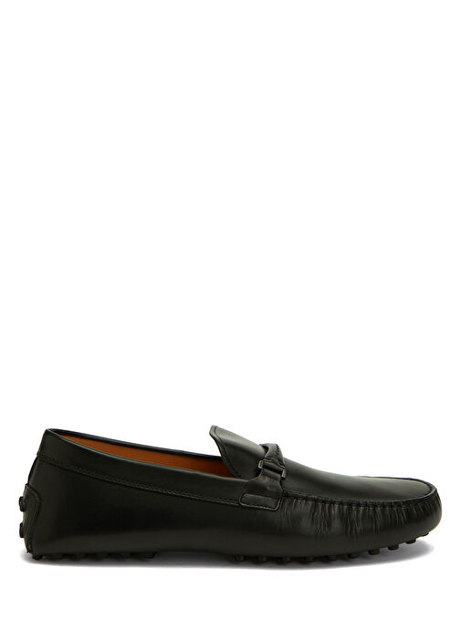 Tod's Siyah Tod's Gommino Erkek Deri Loafer