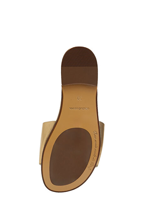 Gold Kız Çocuk Deri Terlik - Görsel 6