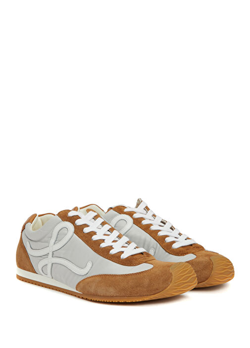 Ballet Runner 2.0 Gri Bej Erkek Deri Sneaker - Görsel 3