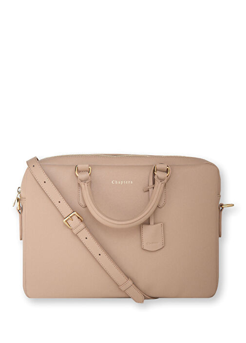 Bej 13" - 14" Askılı Laptop Çantası