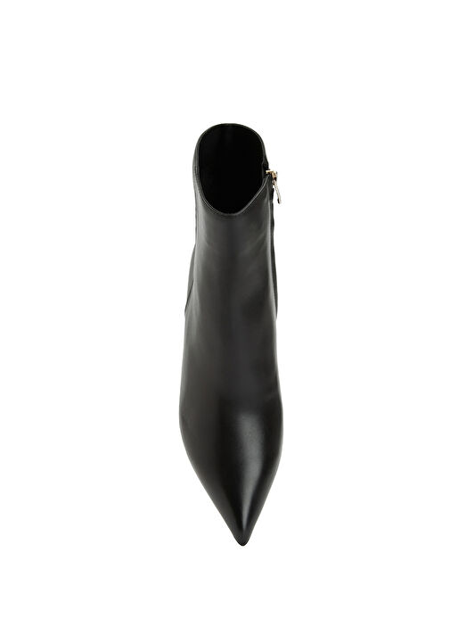 Siyah Aksesuar Detaylı Kadın Deri Bot - Görsel 5