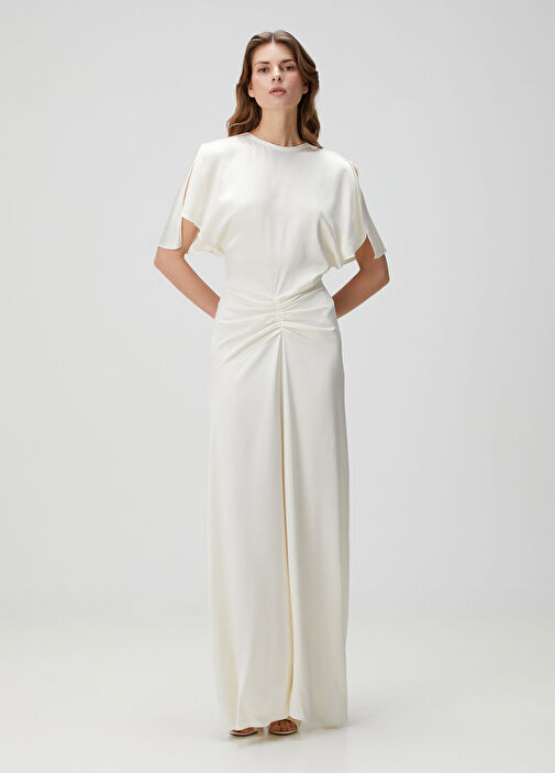 evening dresses for holiday The Vera Maxi Dress in Cream – Solace London main image 1
