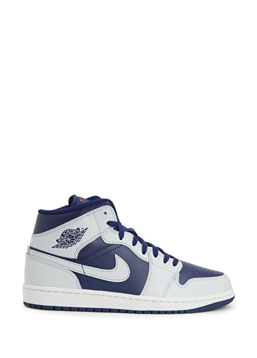 Air Jordan 1 Mavi Erkek Deri Sneaker - Görsel 2