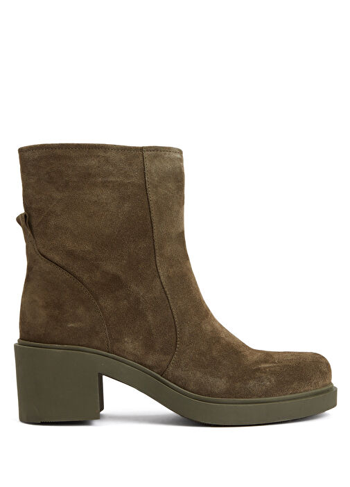 Haki Kadın Deri Bot - Görsel 2