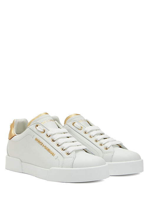 Portofino Siyah Beyaz Kadın Deri Sneaker - Görsel 3