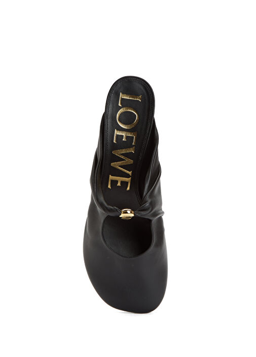 Siyah Kadın Deri Terlik - Görsel 5