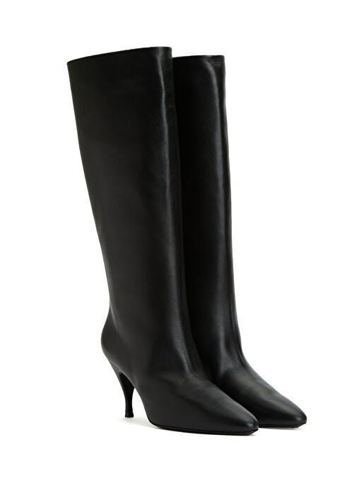 Siyah Kadın Deri Çizme - Görsel 3