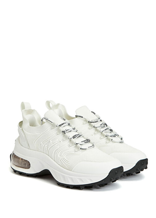 Beyaz Çorap Formlu Kadın Sneaker - Görsel 3