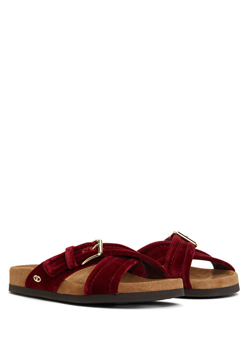 Bordo Kadın Terlik - Görsel 3