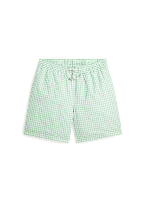 Polo Ralph Lauren Green Gingham Boys Swim Shorts