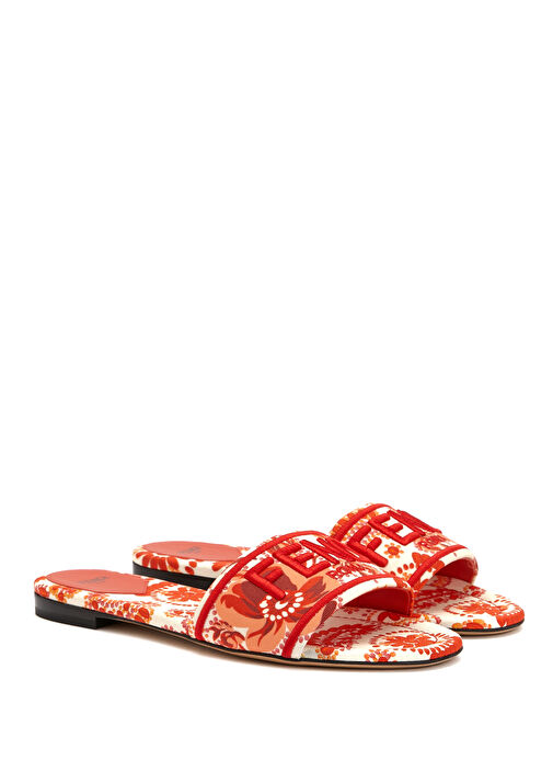 Pembe Desenli Kadın Terlik - Görsel 3