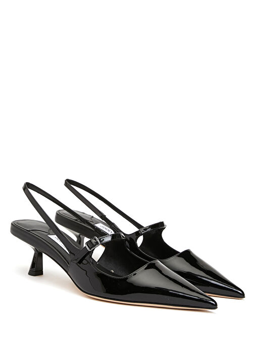 Didi Siyah Deri Topuklu Ayakkabı - Görsel 3