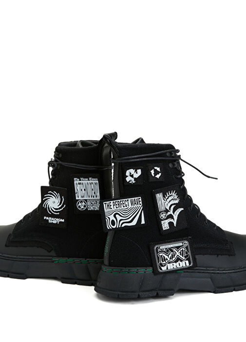 Siyah Patch Detaylı Erkek Bot - Görsel 4