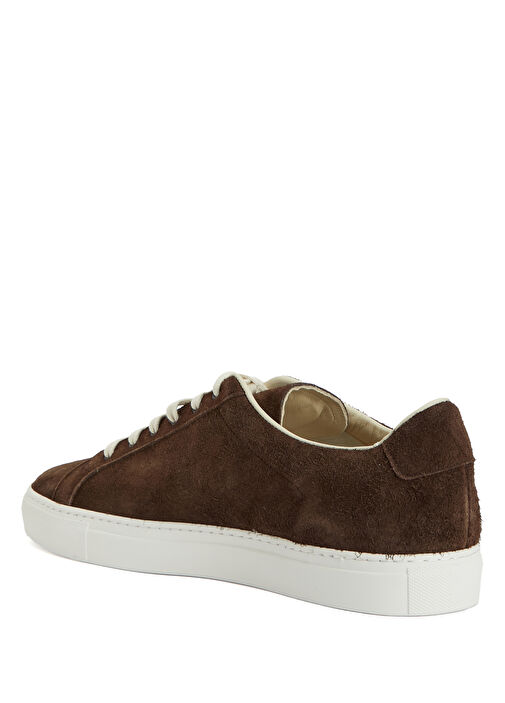 Kahverengi Erkek Deri Sneaker - Görsel 4