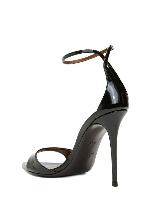 Siyah Kadın Deri Sandalet - Görsel 4