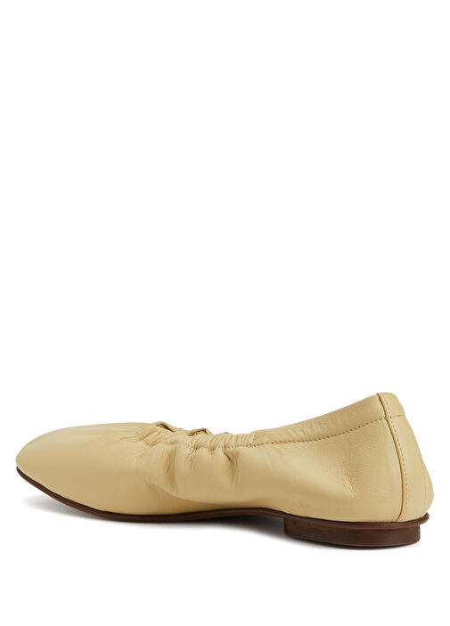 Mica Açık Sarı Deri Babet - Görsel 4