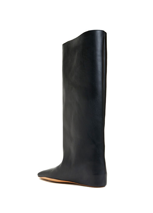 Siyah Kadın Deri Çizme - Görsel 4
