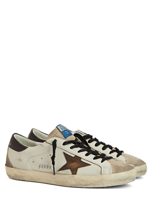 Beyaz Erkek Deri Sneaker - Görsel 3