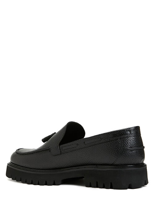 Siyah Erkek Deri Loafer - Görsel 4