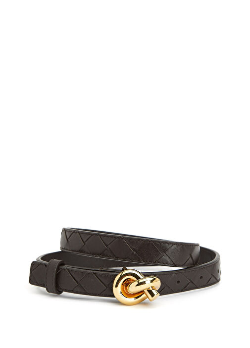 Kahverengi Kadın Deri Kemer