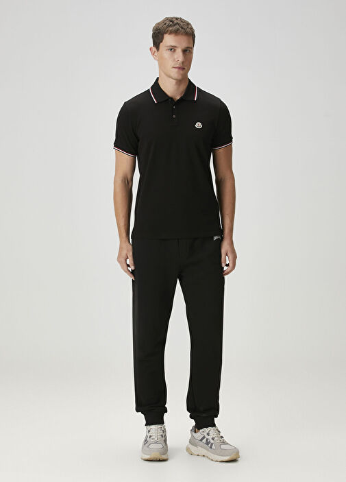 Moncler slim fit polo ポロシャツ Moncler Siyah Erkek Slim Fit Siyah Polo T-shirt 1652000 | Beymen